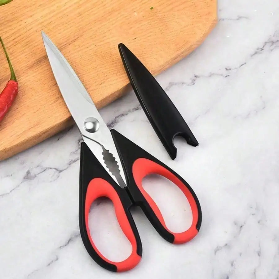 1 Piece Stainless Steel Kitchen Scissors - Multi-functional Scissors for BBQ and Cooking | Kitchen Scissors / BBQ Tools