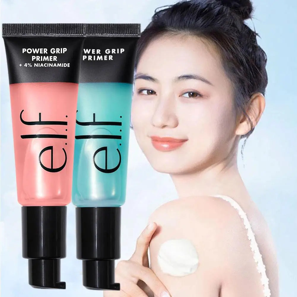 Elf Power Grip Primer Gel Brightening Hyaluronic Hydrating Moisturizing Long-lasting Wear Face Brighten Contour Makeup Cosmetic