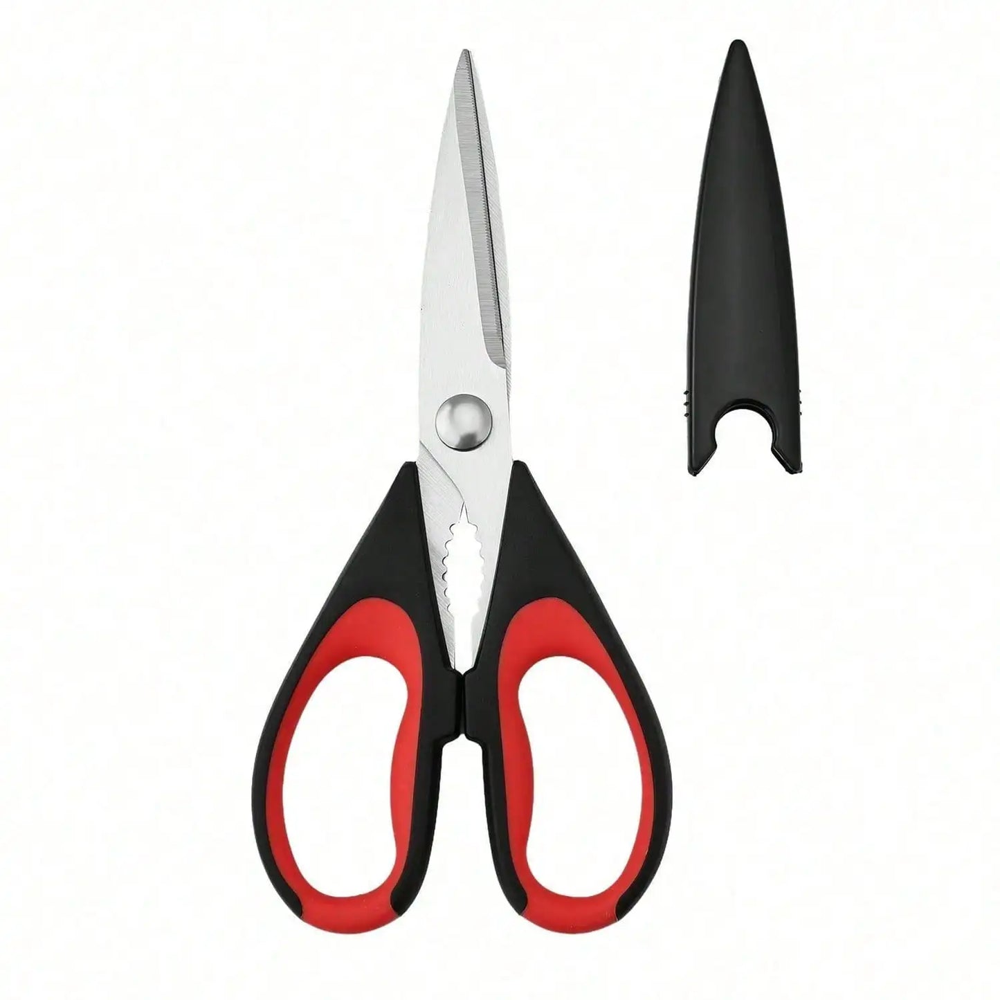1 Piece Stainless Steel Kitchen Scissors - Multi-functional Scissors for BBQ and Cooking | Kitchen Scissors / BBQ Tools
