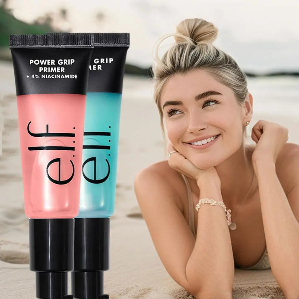 Elf Power Grip Primer Gel Brightening Hyaluronic Hydrating Moisturizing Long-lasting Wear Face Brighten Contour Makeup Cosmetic