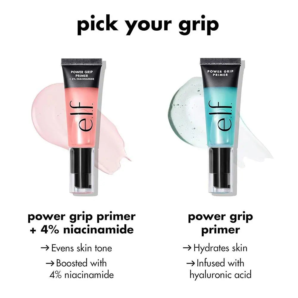 Elf Power Grip Primer Gel Brightening Hyaluronic Hydrating Moisturizing Long-lasting Wear Face Brighten Contour Makeup Cosmetic