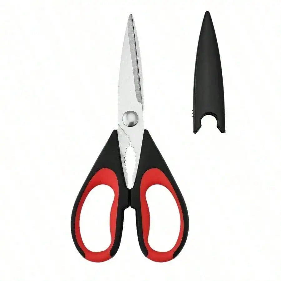 1 Piece Stainless Steel Kitchen Scissors - Multi-functional Scissors for BBQ and Cooking | Kitchen Scissors / BBQ Tools